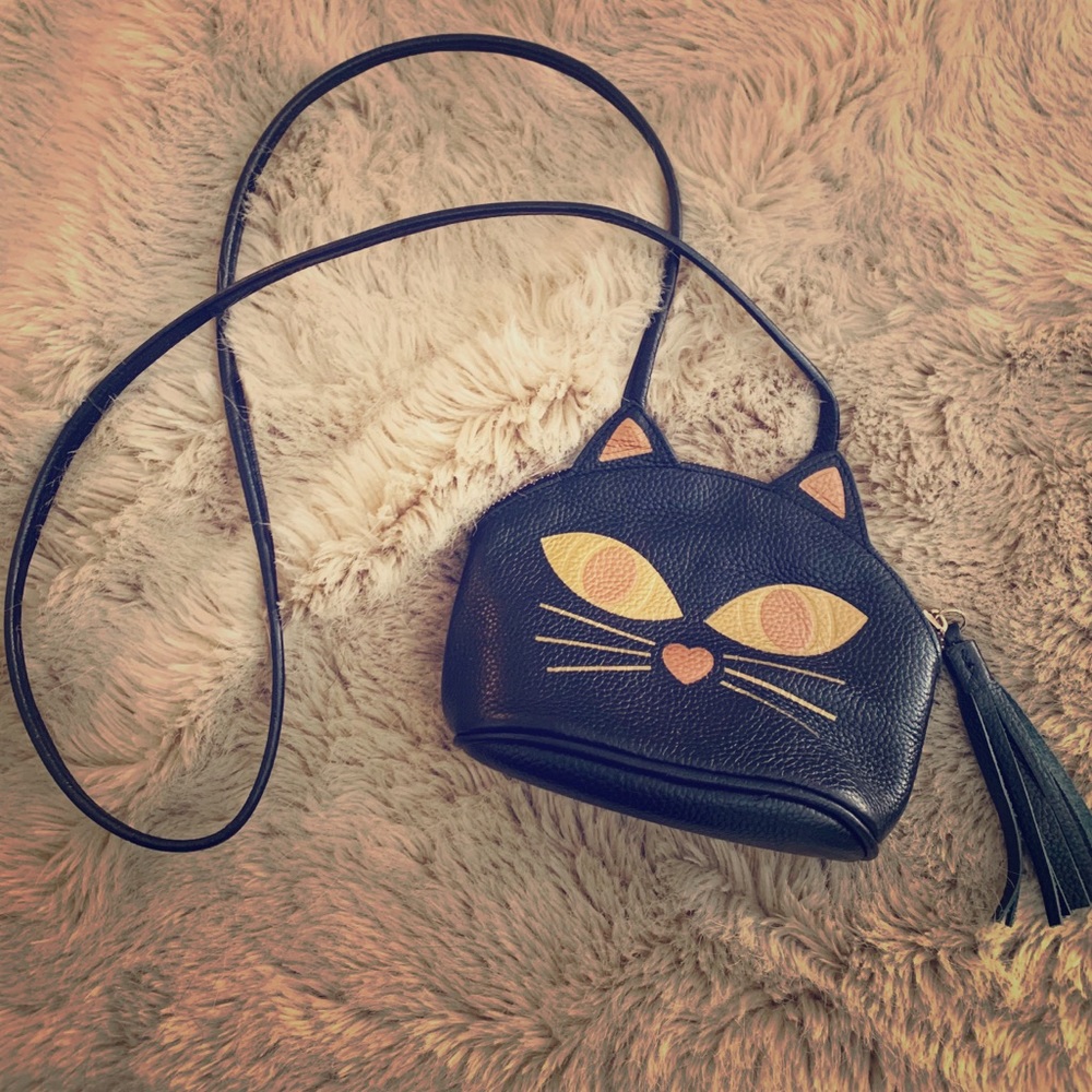 Black Cat Crossbody Bag